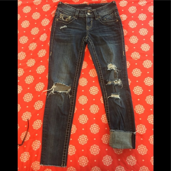 VIGOSS SKINNY DENIM JEANS THE CHELSEA SZ 1/2 - Picture 1 of 13